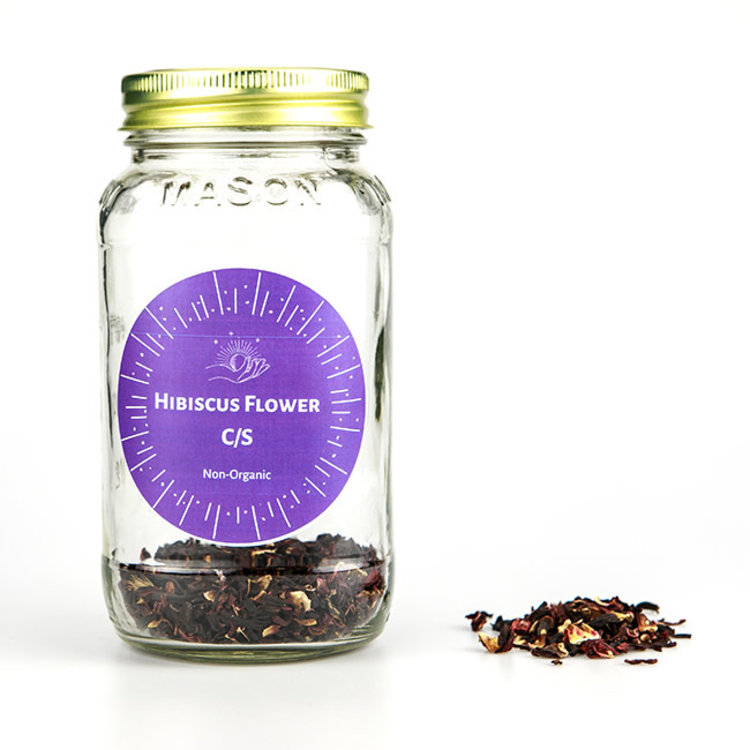 Hibiscus Flowers Cut & Sifted Non-Organic 1 oz