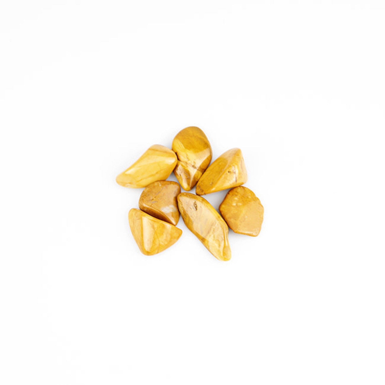 Yellow Jasper Medium Tumbled Stone - Mystic Valley Yellow Jasper Medium Tumbled Stone - Mystic Valley