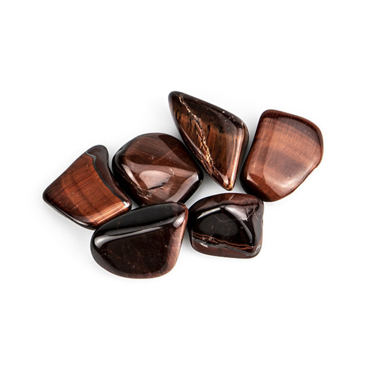 Tiger's Eye Red Medium Tumbled Stone