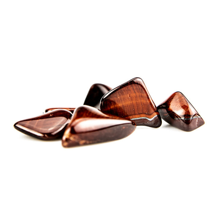 Tiger's Eye Red Medium Tumbled Stone