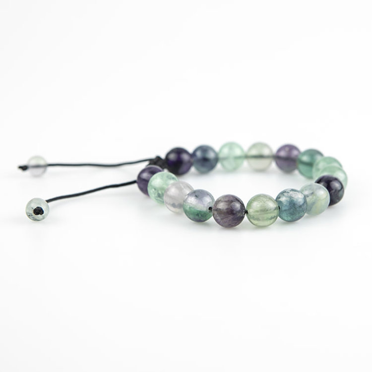 Fluorite Adjustable Bracelet 10 mm