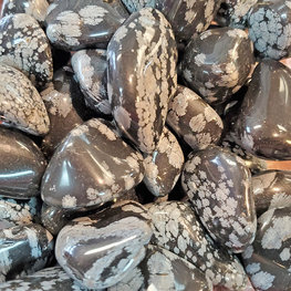 Snowflake Obsidian Medium Tumbled Stone