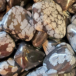 Snowflake Obsidian Extra  Large Tumbled Stone