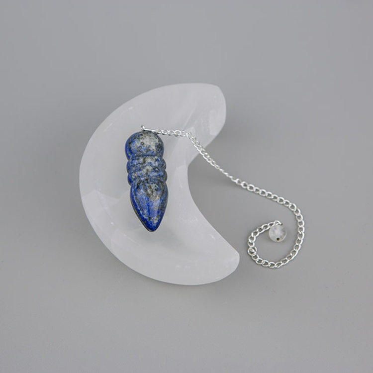 Selenite Moon Bowl 3 in.