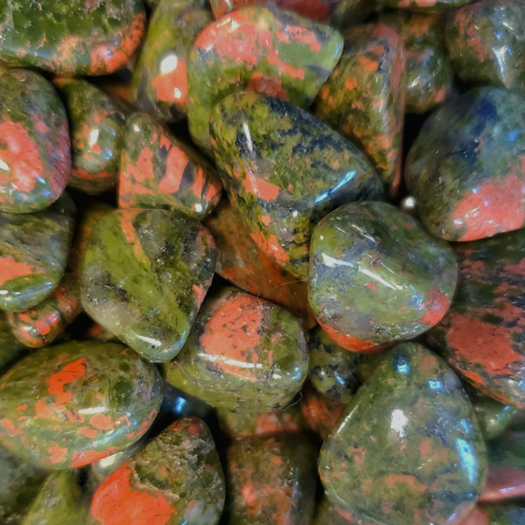 Unakite Medium Tumbled Stone