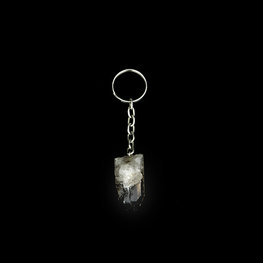 Smoky Quartz Point Keychain