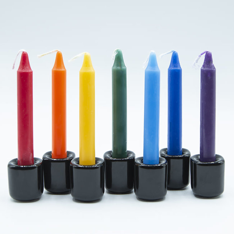 7 Chakras Mini Chime Candle Set