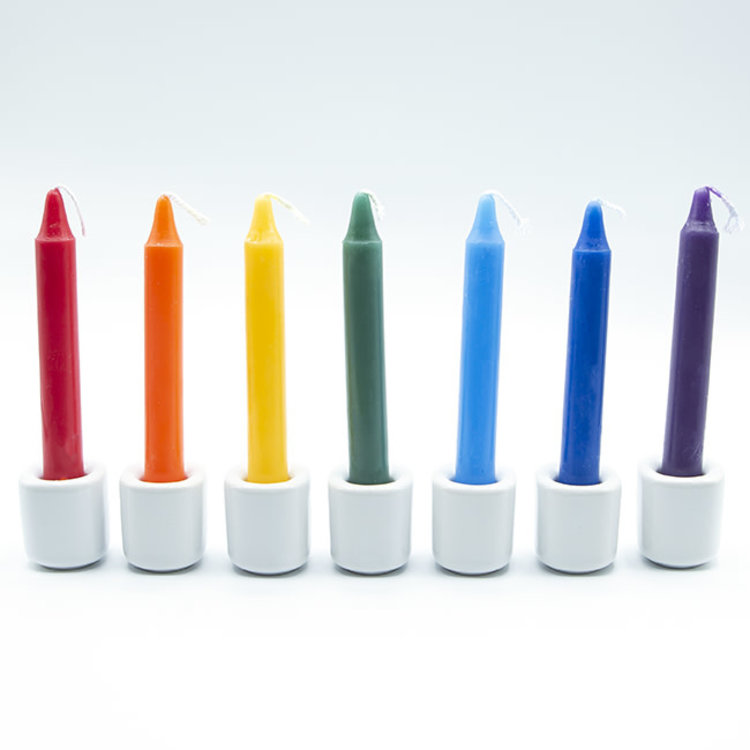 7 Chakras Mini Chime Candle Set