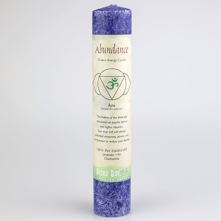 Aloha Bay Chakra Pillar Candle Abundance