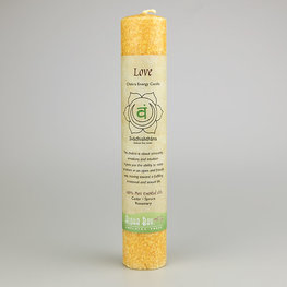 Aloha Bay Chakra Pillar Candle Love
