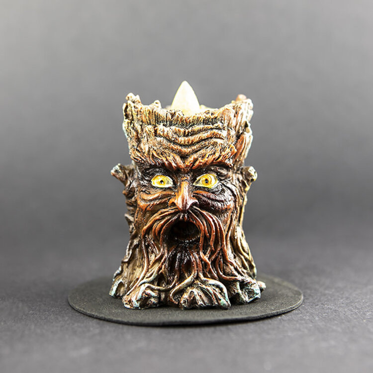 Small Tree Greenman Backflow Cone Incense Burner