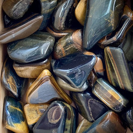 Tiger's Eye Multicolor Extra Large Tumbled Stone