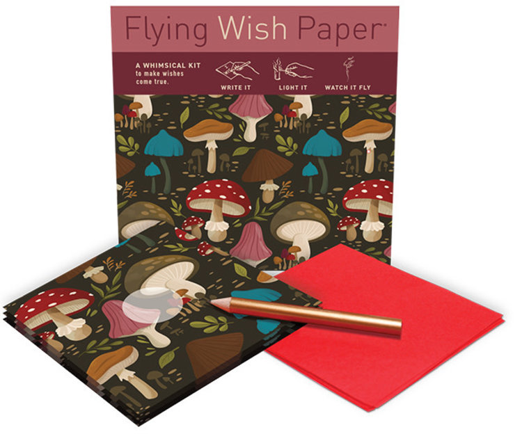 Flying Wish Paper Mushrooms Mini Kit