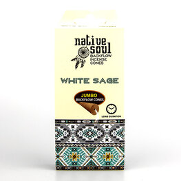 Green Tree Native Soul White Sage Incense 8 Backflow Cones