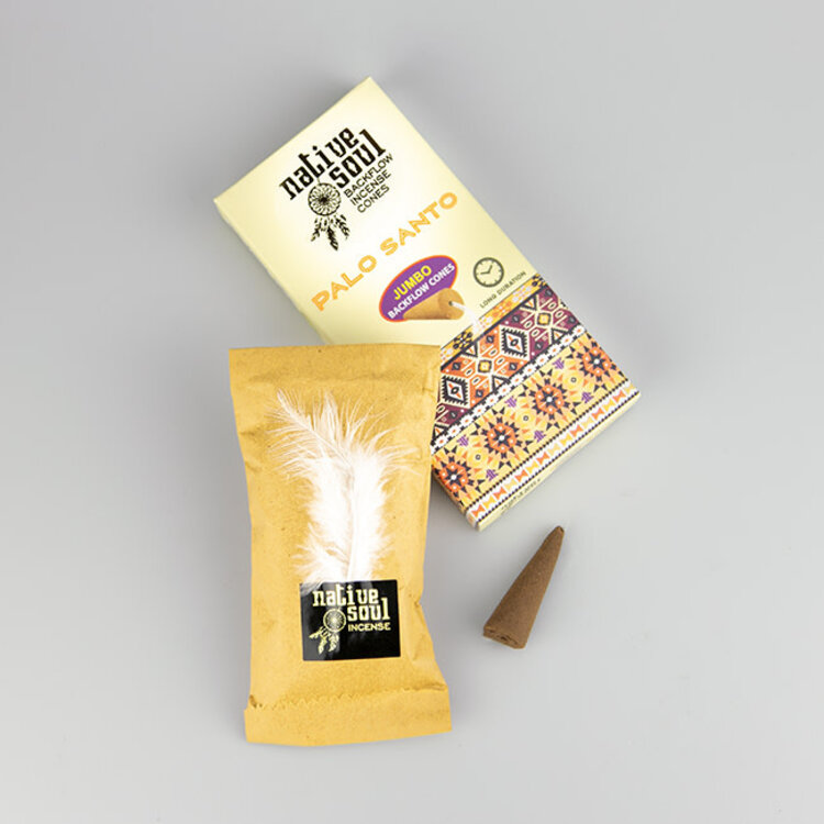 Green Tree Native Soul Palo Santo Incense 8 Backflow Cones