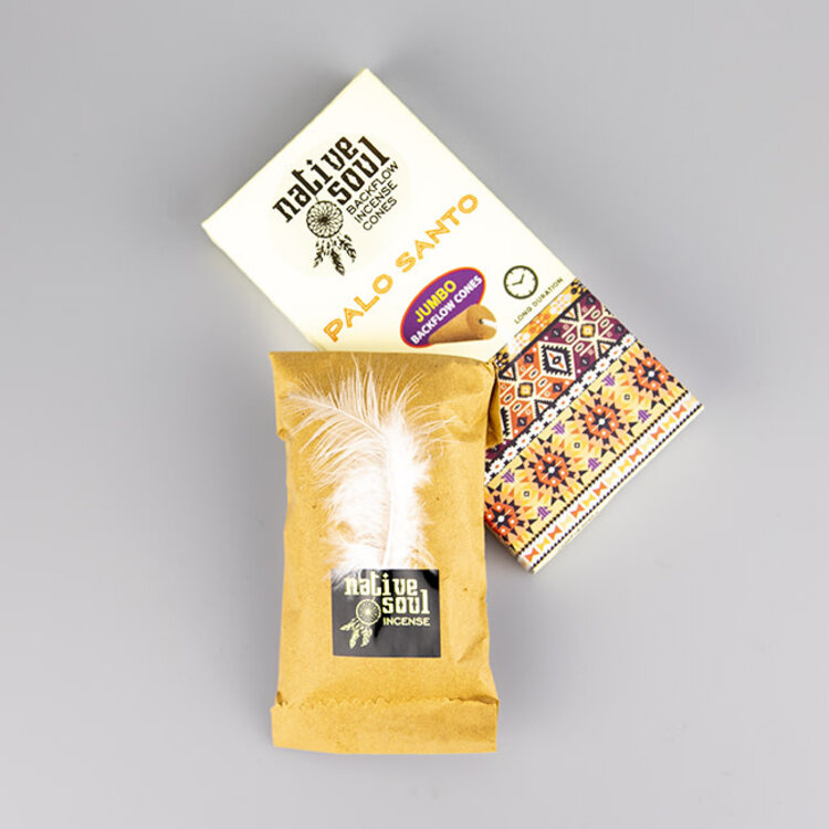 Green Tree Native Soul Palo Santo Incense 8 Backflow Cones