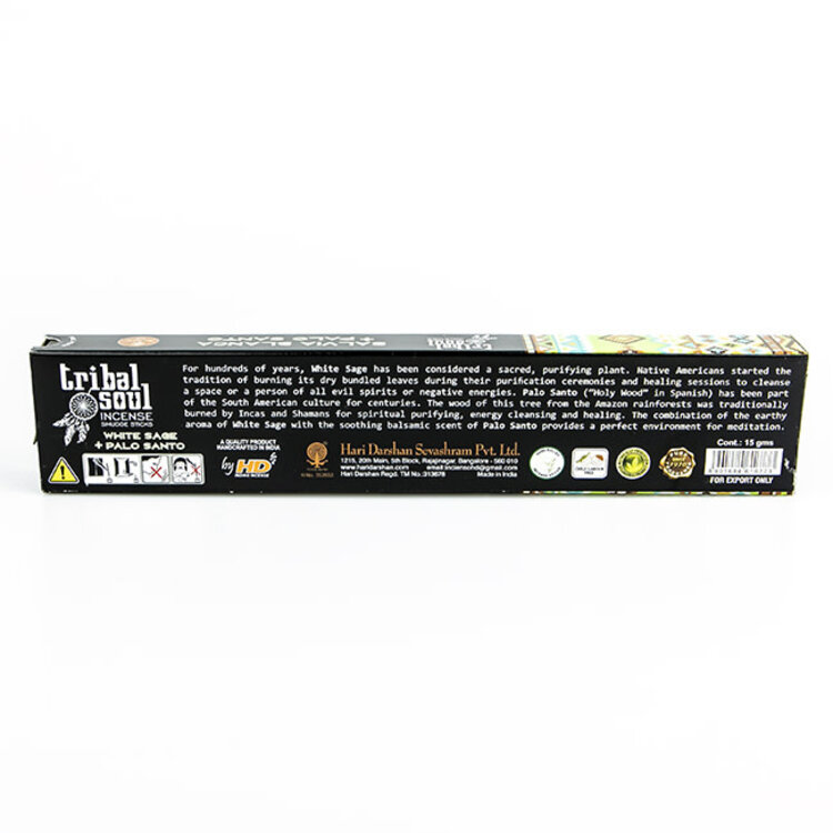 Tribal Soul White Sage and Palo Santo Incense Sticks 15 gm