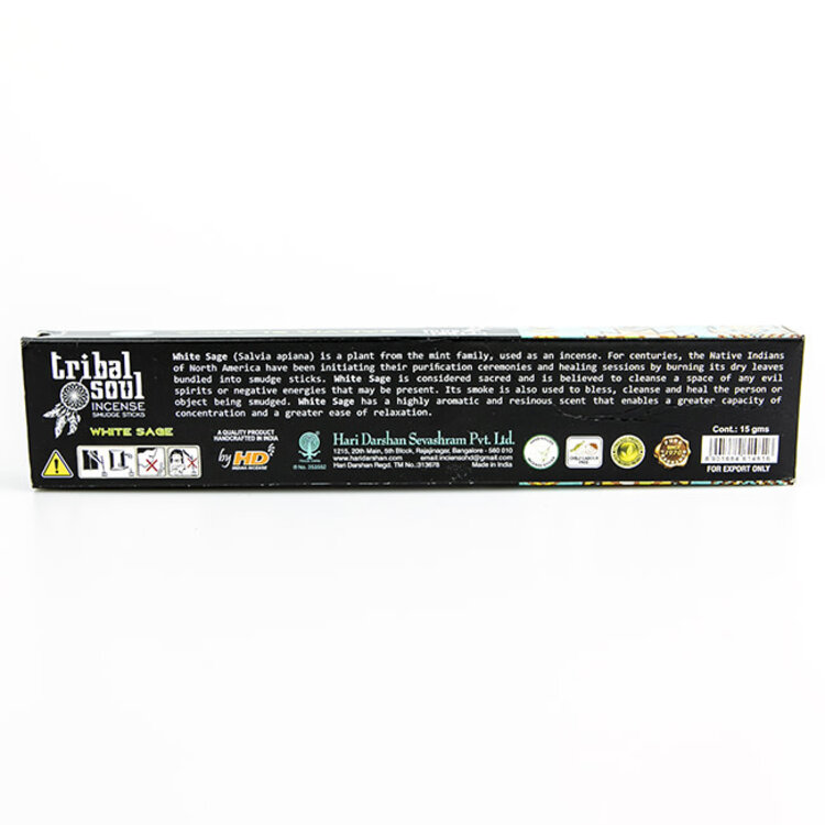 Tribal Soul White Sage Incense Sticks 15 gm