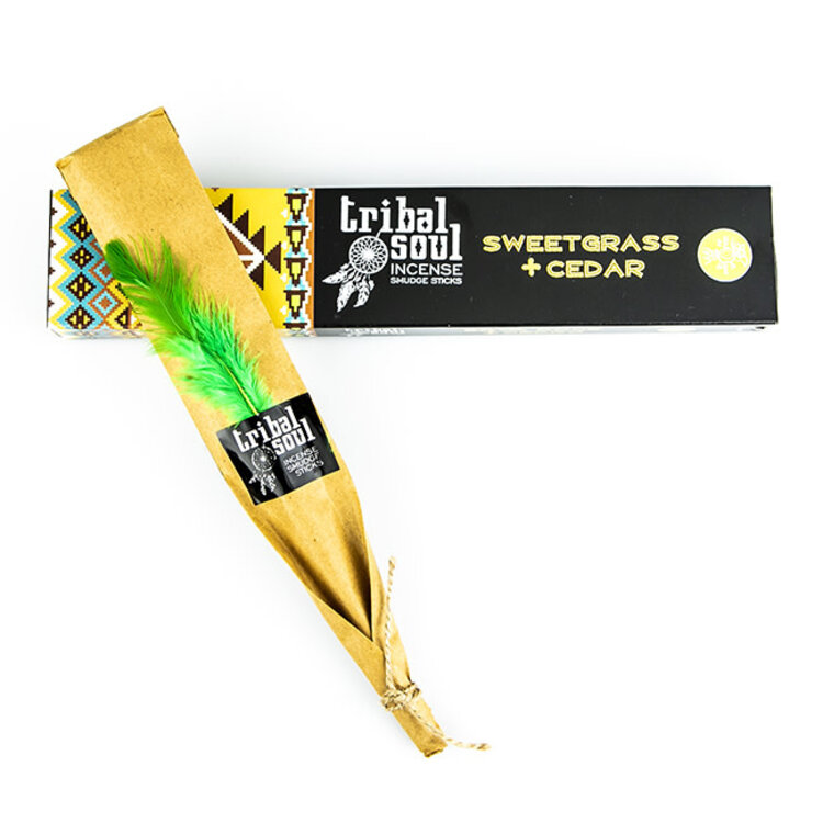 Tribal Soul Sweetgrass and Cedar Incense Sticks 15 gm