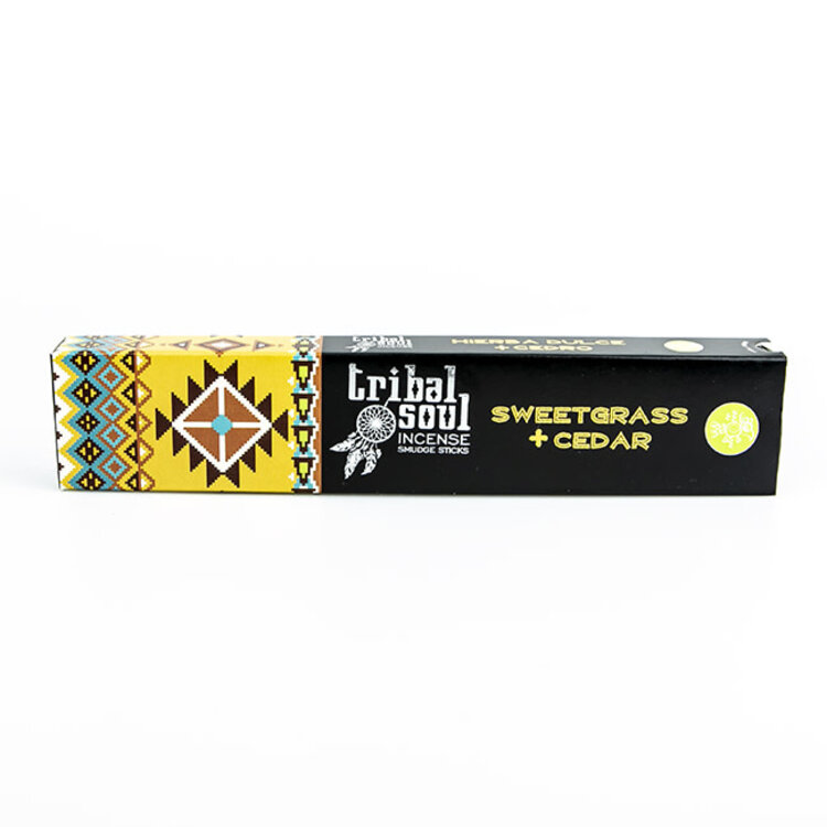 Tribal Soul Sweetgrass and Cedar Incense Sticks 15 gm