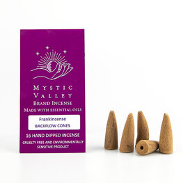 Mystic Valley Frankincense Backflow Incense 16 Cones