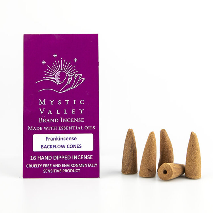 Mystic Valley Frankincense Backflow Incense 16 Cones
