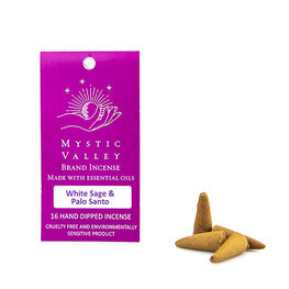 Mystic Valley White Sage & Palo Santo Incense 16 Cones