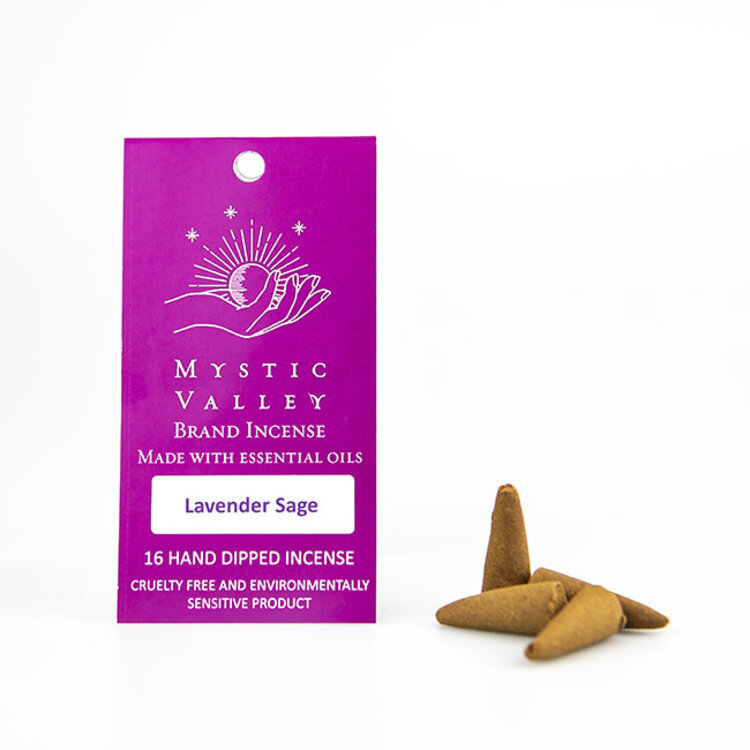 Mystic Valley Lavender Sage Incense 16 Cones