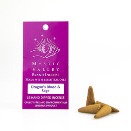 Mystic Valley Dragon's Blood & Sage Incense 16 Cones