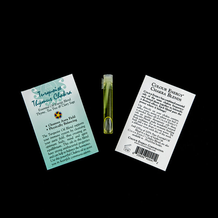 Chakra Oil Sampler Turquoise Thymus