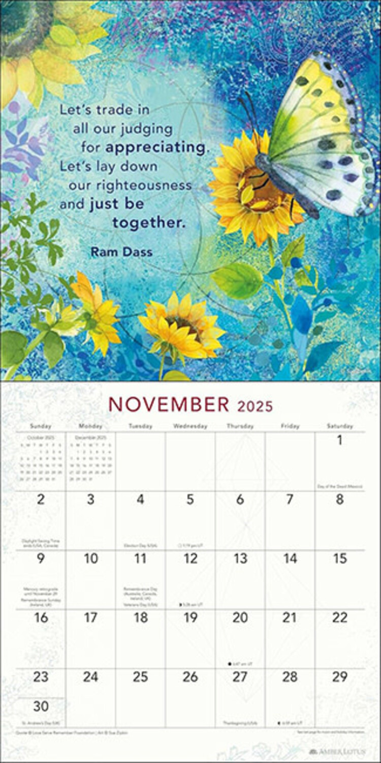 2025 Be Here Now Wall Calendar