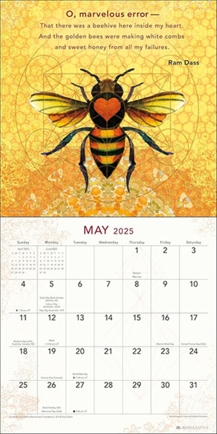 2025 Be Here Now Wall Calendar