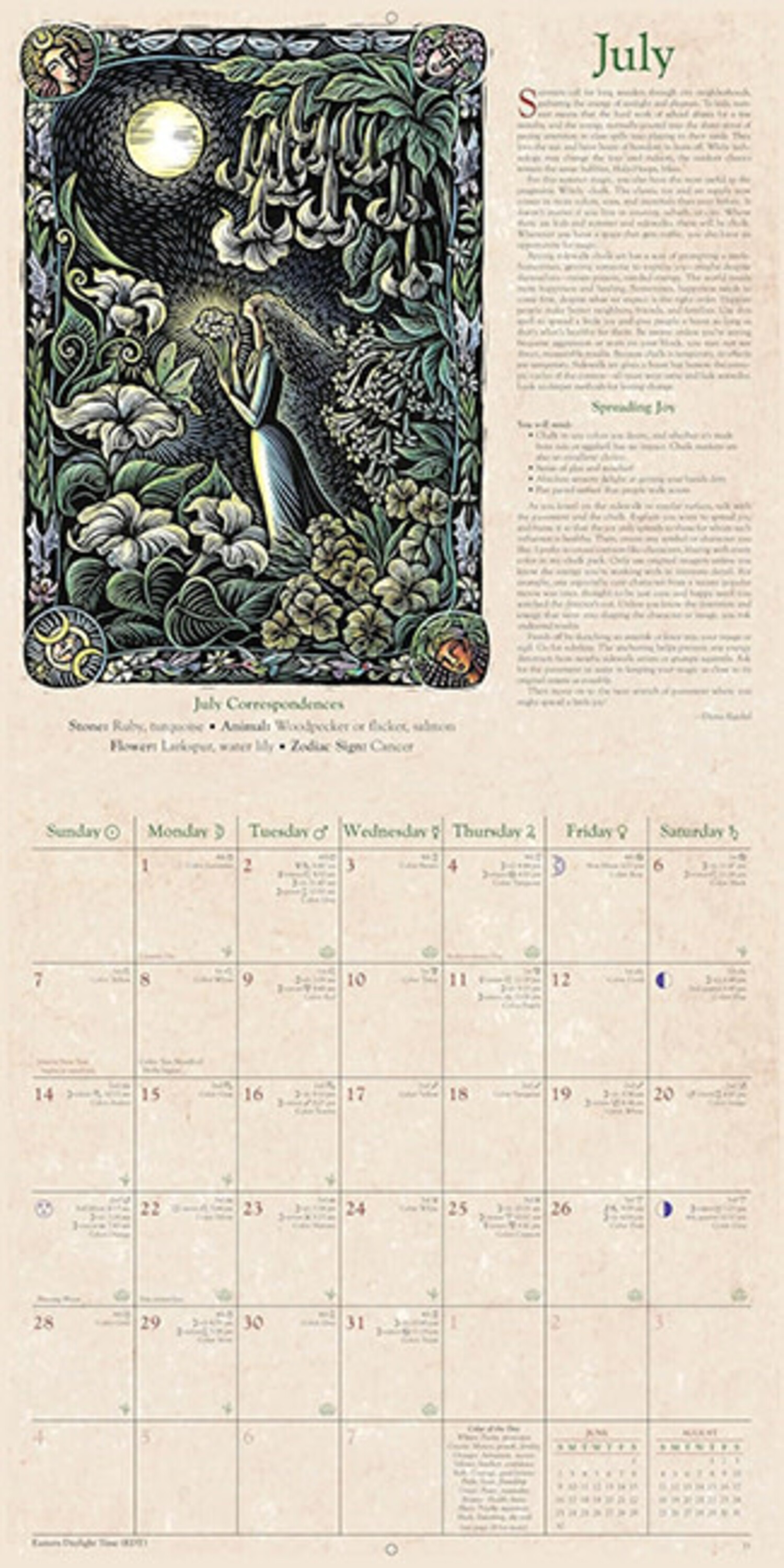 国産品 2025 Llewellyn's Witches' Wall Calendar - Mystic Valley 手帳・カレンダー