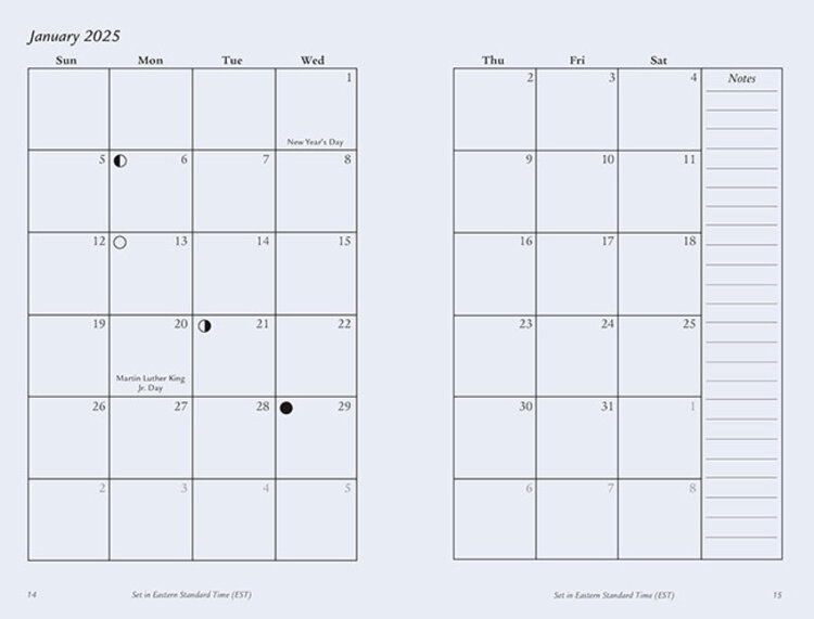 2025 Llewellyn's Moon Sign Datebook