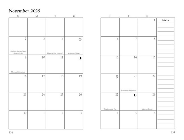 2025 Llewellyn's Witches' Datebook