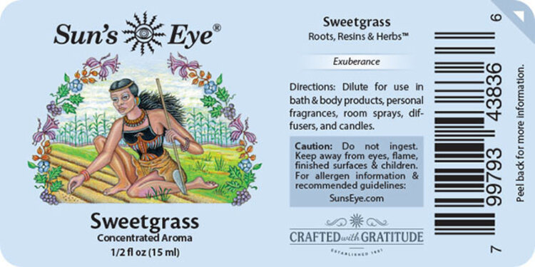 Sun's Eye Sweetgrass Oil .5 oz