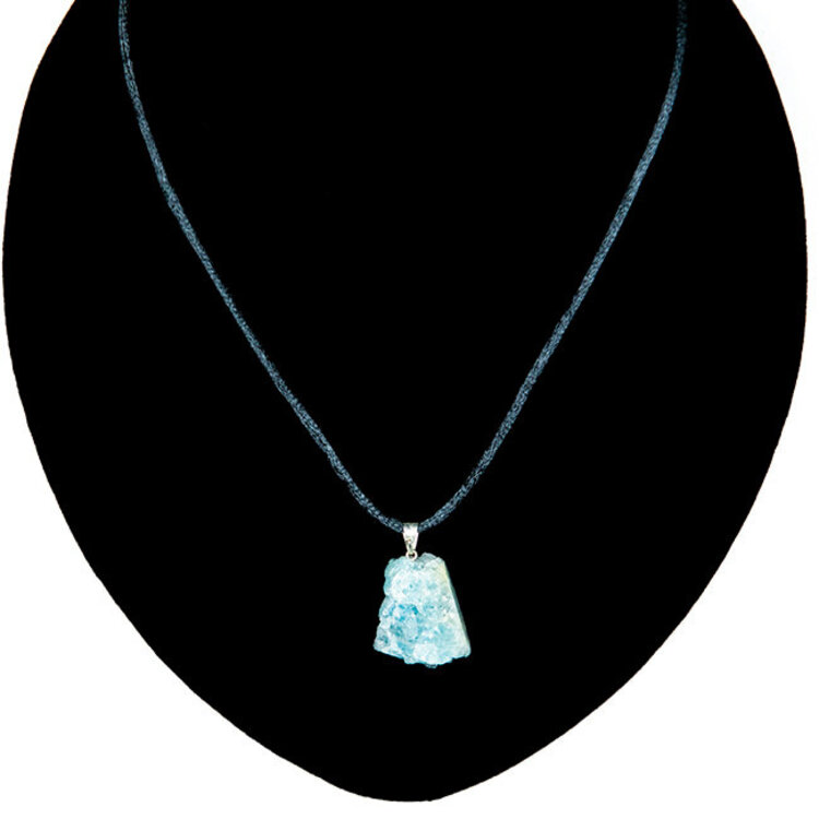 Aquamarine Raw Stone Pendant