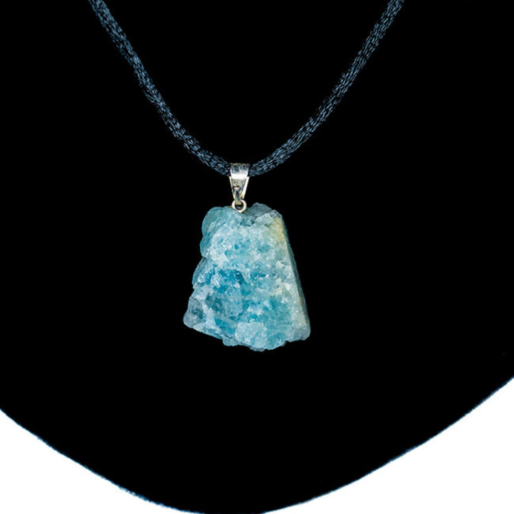 Aquamarine Raw Stone Pendant