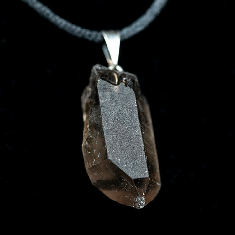 Natural Smoky Quartz Point Pendant with Bail