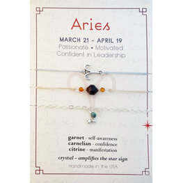 Silver Sparrow Jewelry Zodiac Silver Stack Bracelet