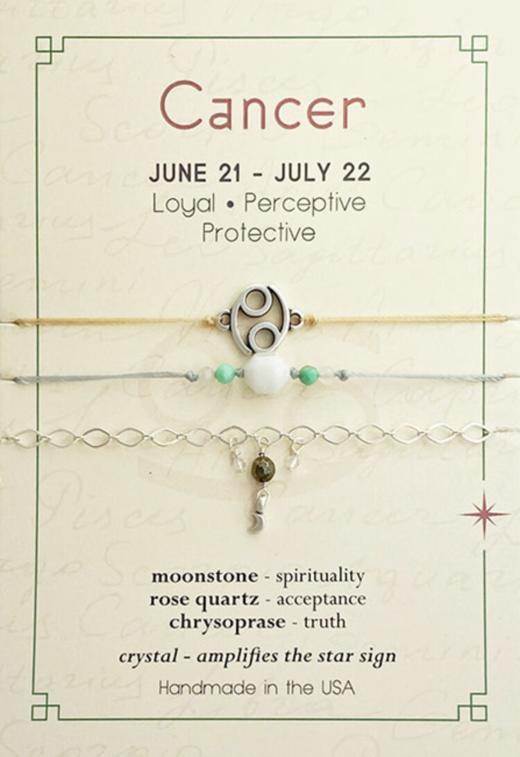 Silver Sparrow Jewelry Zodiac Silver Stack Bracelet