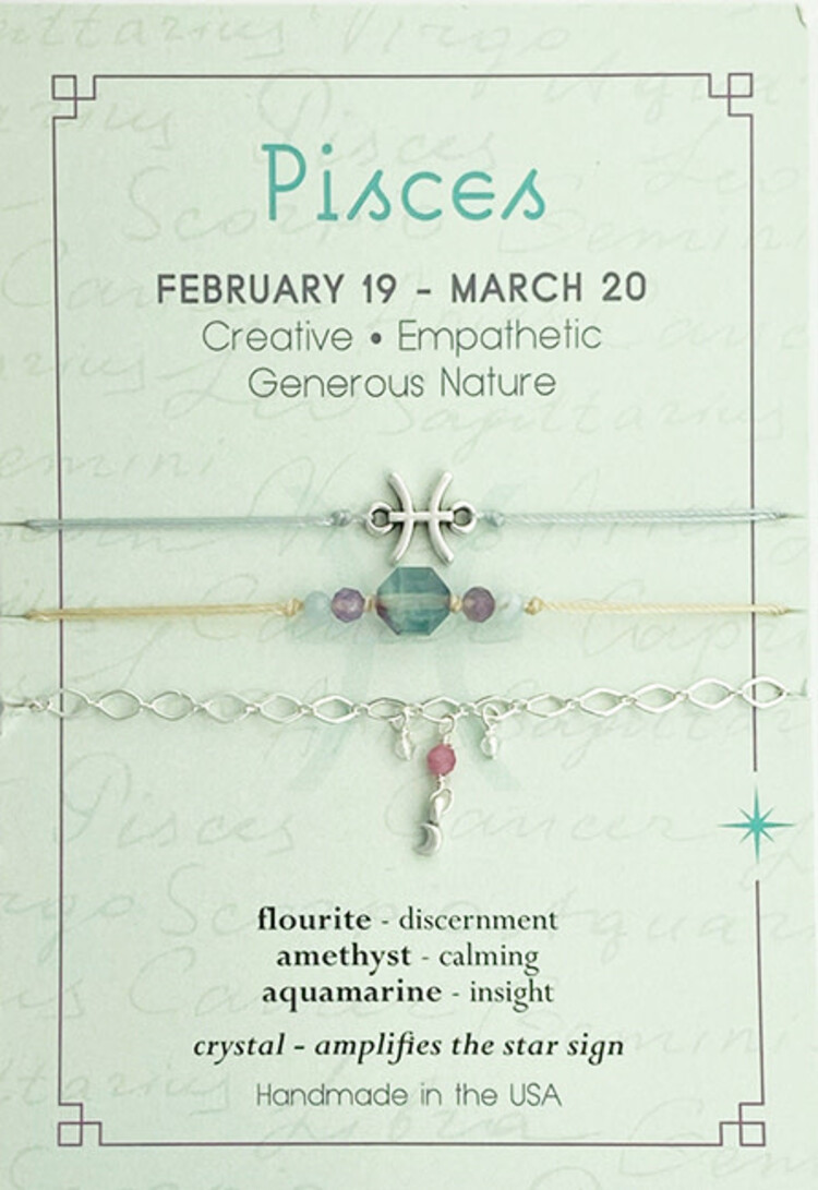 Silver Sparrow Jewelry Zodiac Silver Stack Bracelet