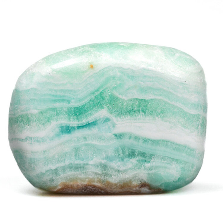 Blue Caribbean Calcite Large Tumbled