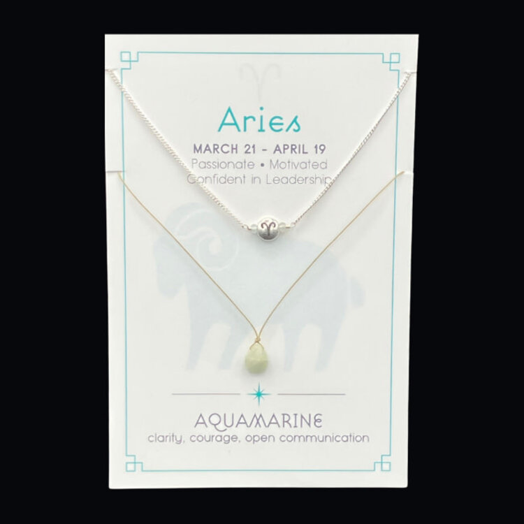 Silver Sparrow Jewelry Zodiac Necklace Set