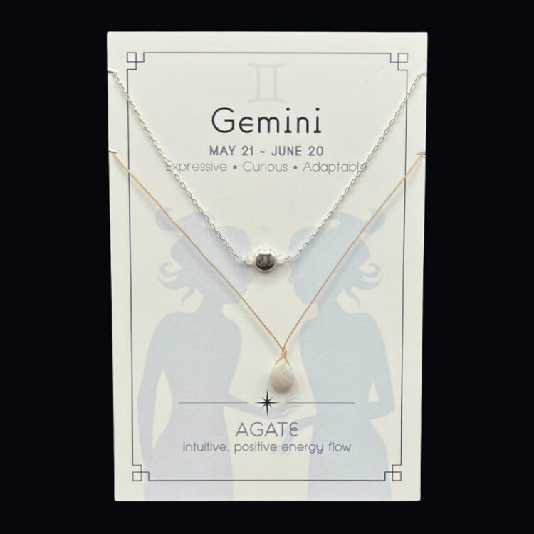 Silver Sparrow Jewelry Zodiac Necklace Set