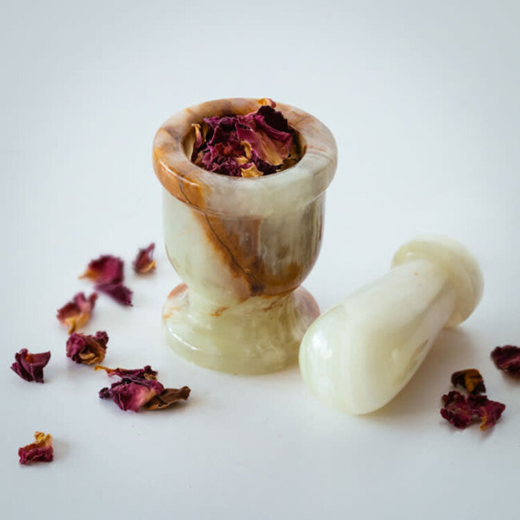 Green Onyx Mortar and Pestle 1.5 in.