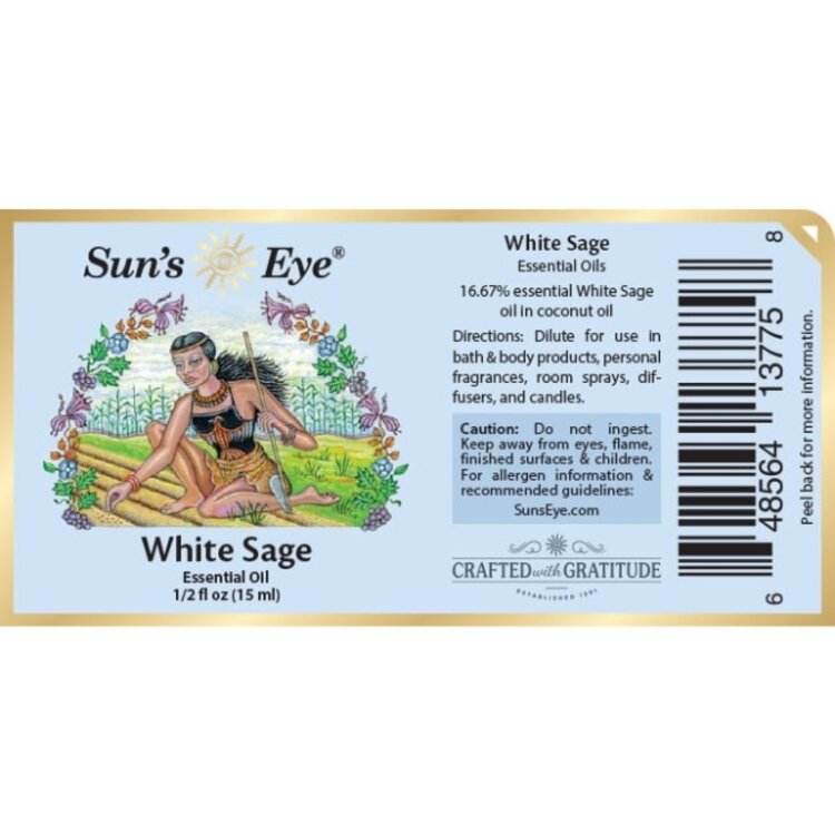 Sun's Eye White Sage Oil .5 oz