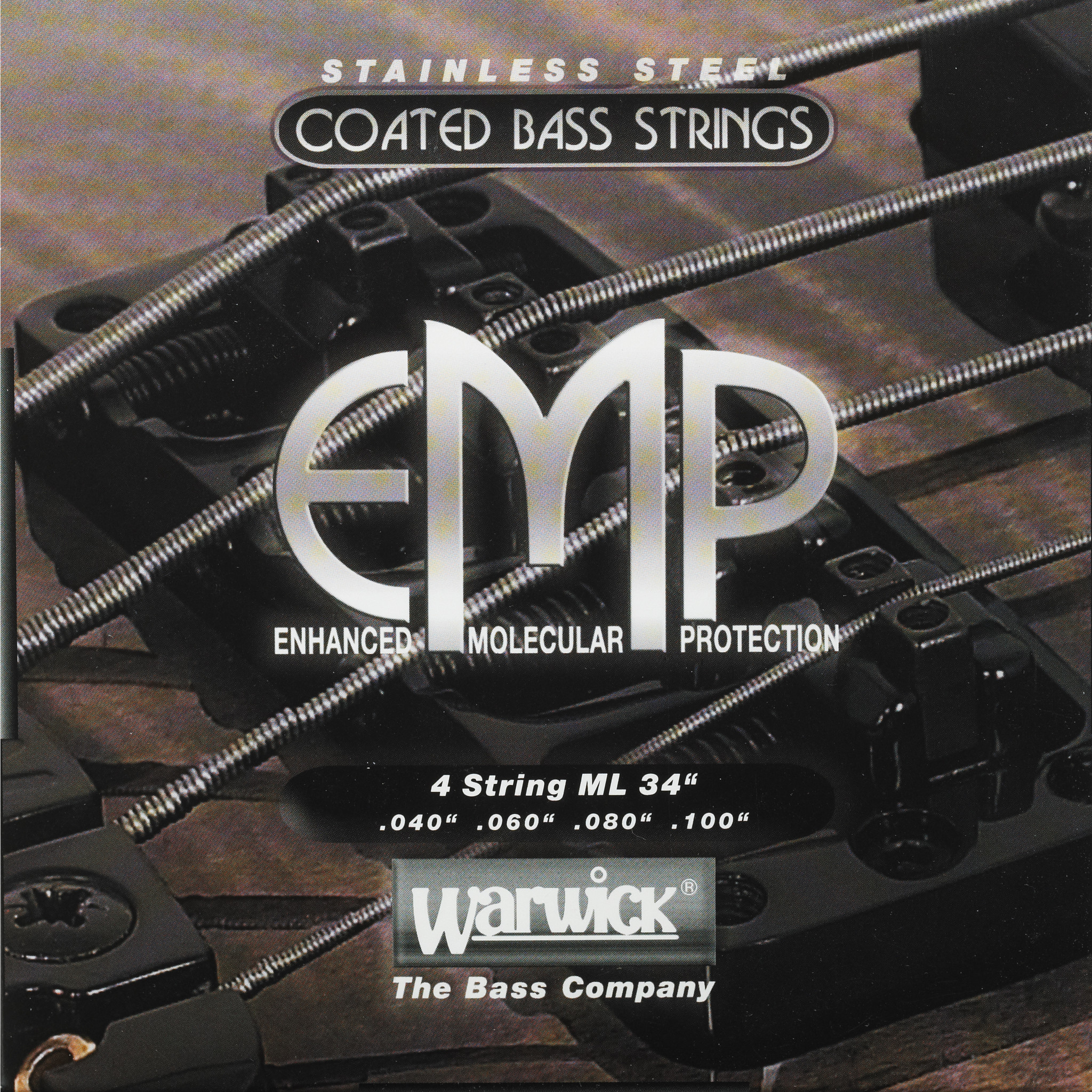 Warwick EMP Coated - Bass String Set, 4-String, Medium Light, .040-.100, Stainless Steel (38210 ML 4 040/100S)