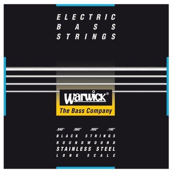 Warwick Black Label Bass Strings 4-String (Long Scale) Set, Medium-Light 040/100 (40210 ML 4)