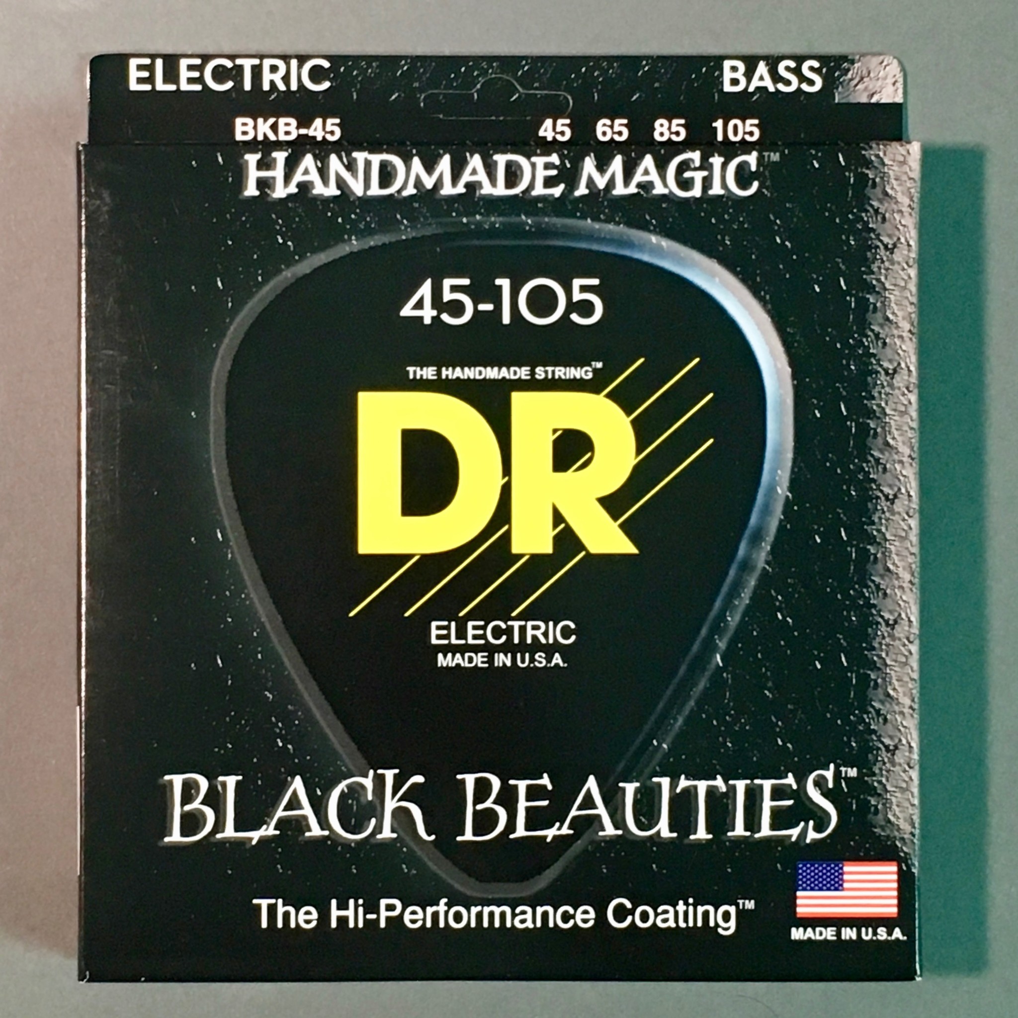 DR Strings BKB-45 Black Beauties (45-105) Electric Bass Strings / 4-String Medium